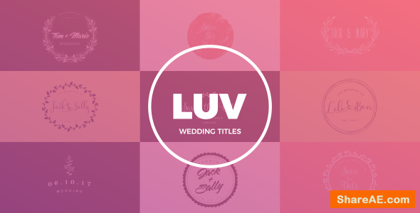 Videohive Wedding Titles 19477052
