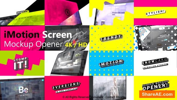 Videohive Stomp Screen Mockup Opener