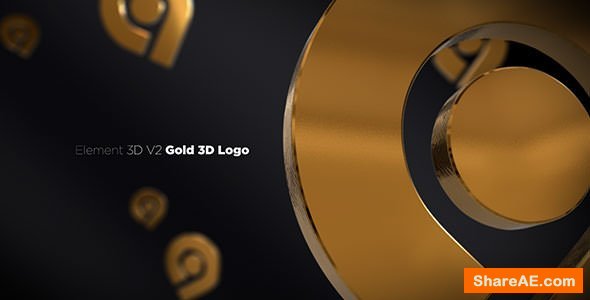 Videohive Gold 3D Logo Opener