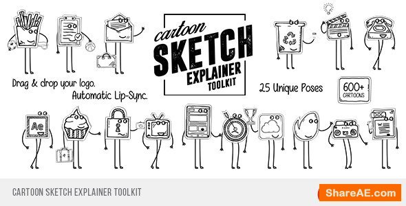 Videohive Cartoon Sketch Explainer Toolkit