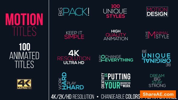 Videohive Motion Titles Pack