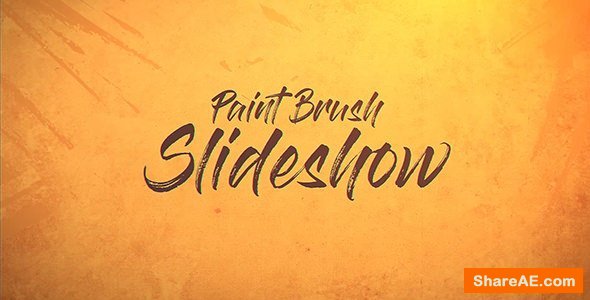 Videohive Paint Brush Slideshow