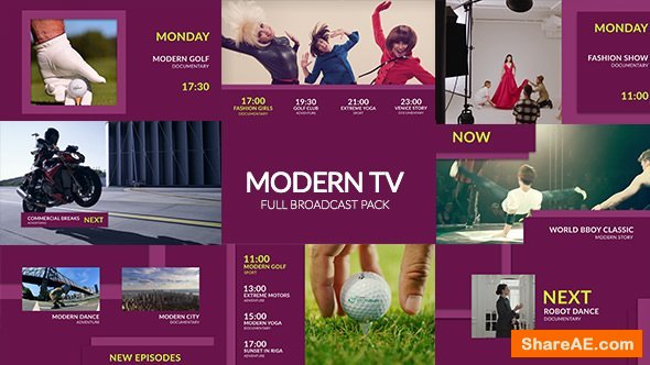 Videohive Modern TV - Fashion Broadcast Pack