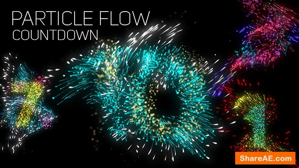 Videohive Particle Flow Countdown