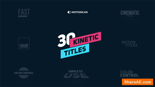 Videohive Kinetic Titles 18335359