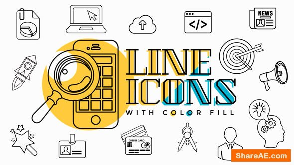 Videohive Business Line Icons