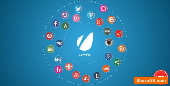 Videohive 25 Social Networks Pack