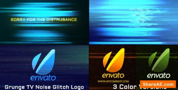 Videohive Glitch Noise Logo