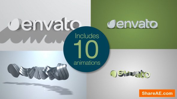 Videohive Quick Clean 3D Logo Pack