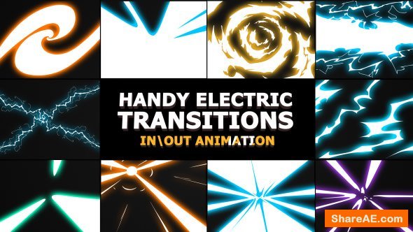 Videohive Handy Electric Transitions