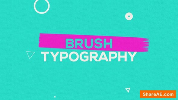 Videohive Brush Typography Promo