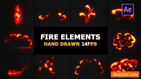 Videohive Flash FX Flame Elements