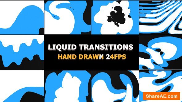 Videohive Funny Liquid Transitions