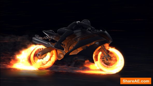 Videohive Motorcycle Fire Reveal