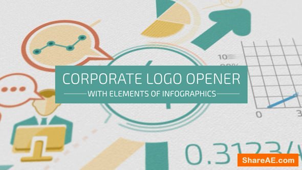 Videohive Corporate Logo Opener With Elements Of Infographics