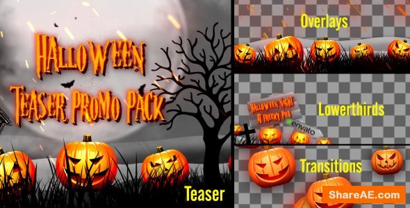 Videohive Halloween Teaser Promo Pack