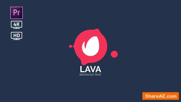 Videohive Lava Broadcast Package | Essential Graphics | Mogrt - Premiere Pro
