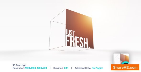 3D Box Logo - After Effects Project (Videohive)