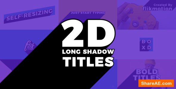 Videohive Long Shadow Titles