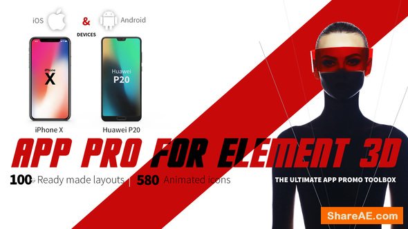 Videohive App Pro for Element 3D