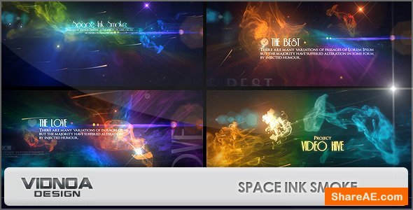 Videohive Space Ink Smoke