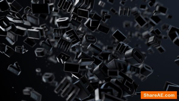 Videohive Black Text Reveal