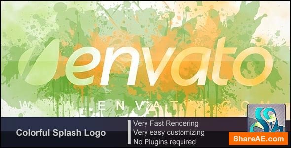 Videohive Colorful Splash Logo 3094626