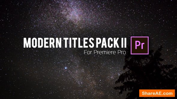 Videohive Modern Titles Pack II - Premiere Pro