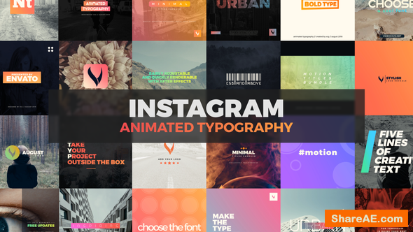 Videohive Instagram Animated Typography