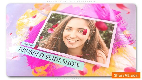 Videohive Brushed Petals Slideshow