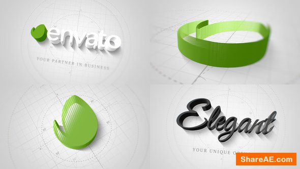 Videohive Technical Elegant Logo 3D Opener