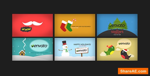 Videohive Holidays Greetings Pack