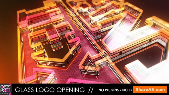 Videohive Glass Logo Opening