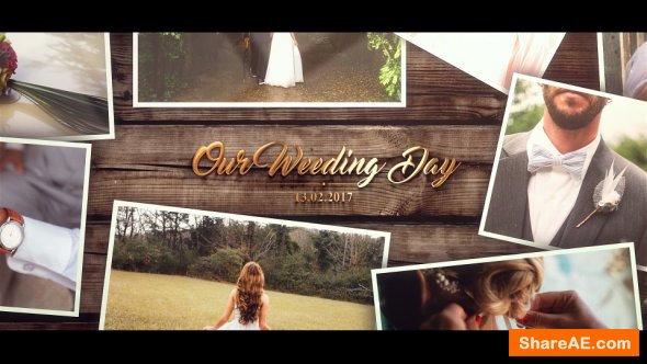 Videohive Wedding Gold Slideshow