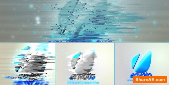 Videohive Bad Signal 3D Shattered Logo
