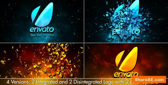 Videohive Cinematic Fire Shatter Logo