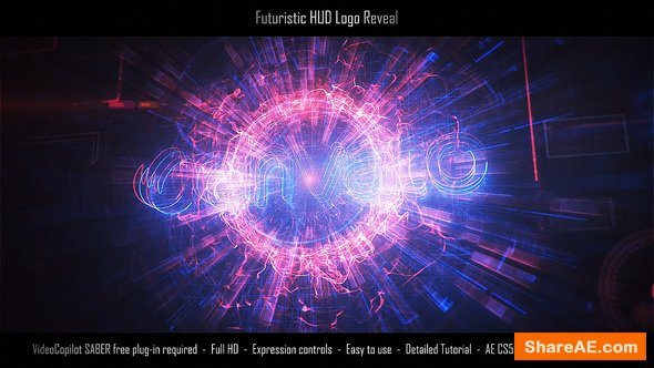 Videohive Futuristic HUD Logo Reveal 22444843