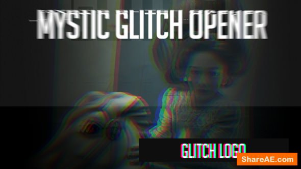 Videohive Mystic Glitch Opener - Logo Reveal