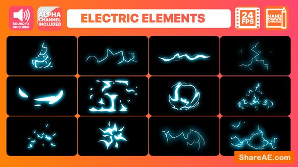 Videohive Electric Elements Pack