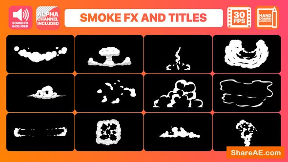 Videohive Hand Drawn Smoke FX and Titles