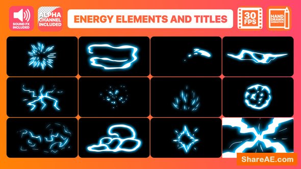 Videohive Energy Elements And Titles