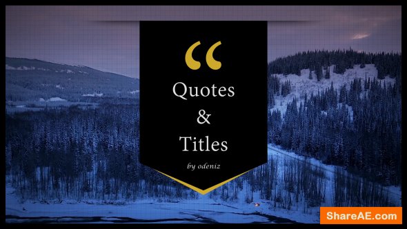 Videohive Quotes and Titles