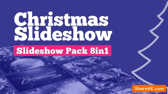 Videohive Christmas Slideshow Pack 8in1