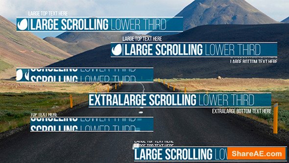 Videohive Scrolling Lower Third