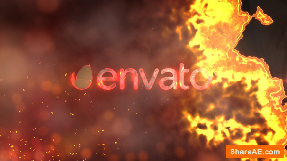 Videohive Logo Reveal Fire