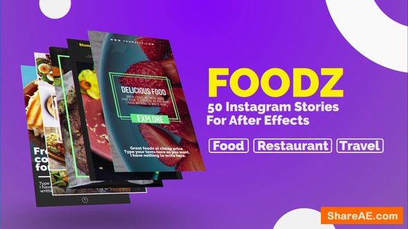 Videohive Foodz Instagram Stories