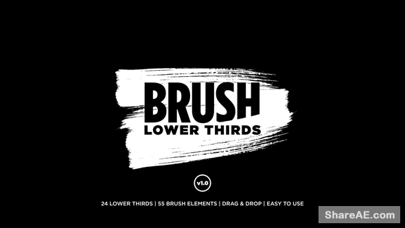 Videohive Brush Lower Thirds 23110580