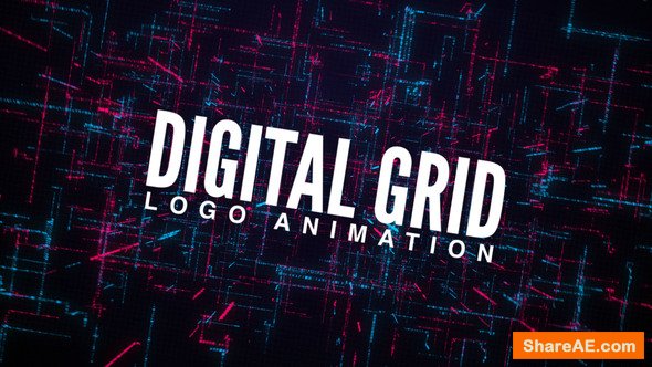 Videohive Digital Grid Logo Animation
