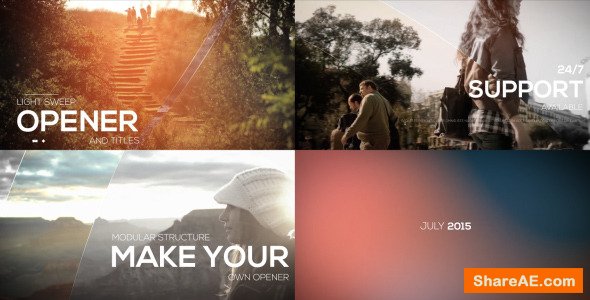 Videohive Sweep Media Opener