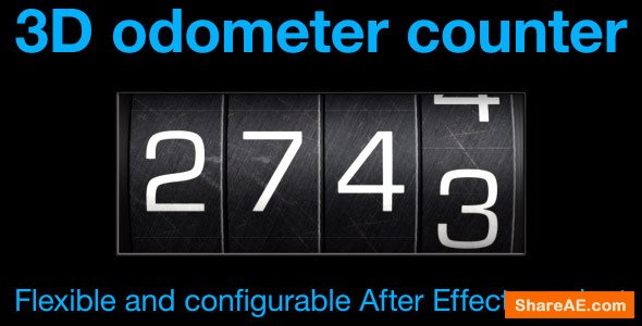 Videohive Odometer number counter